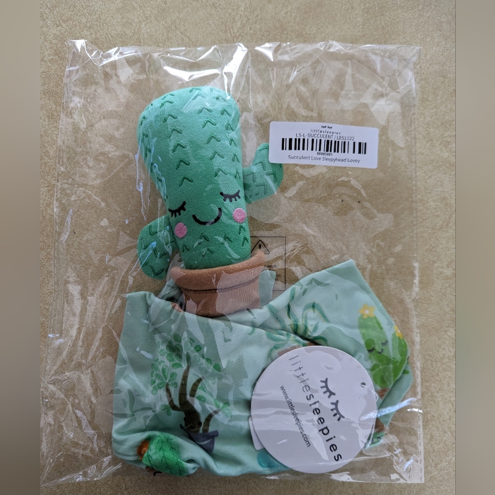 Succulent Love Little Sleepies Lovey